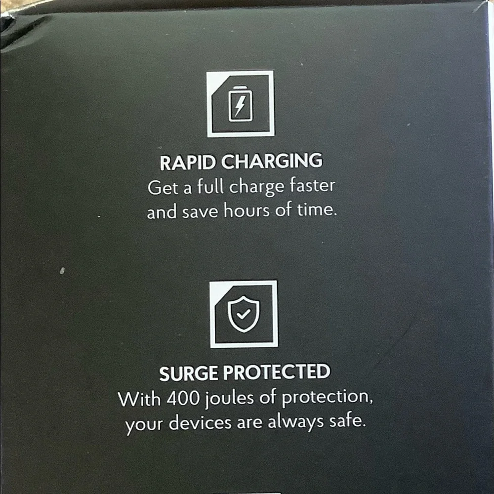 Sharper Image 6 USB Port Rapid Desktop Charging Station.